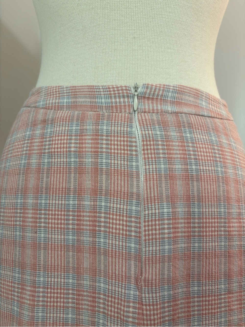 Plaid Maxi Skirt with Side Slit - Picture 8 of 12